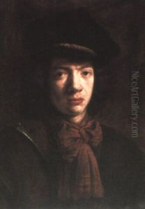 Portrait Of A Young Man Wearing A Cuirass