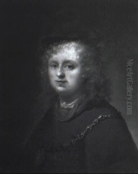 Portrait Of A Boy Wearing A Plumed Hat - view 1