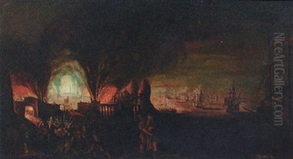 Aeneas Carrying His Father From Burning Troy - view 1