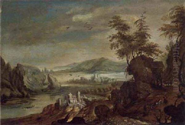 Gebirgige Flusslandschaft - view 1