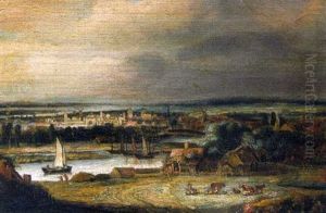 Vue D'un Village Hollandais by Philips Koninck