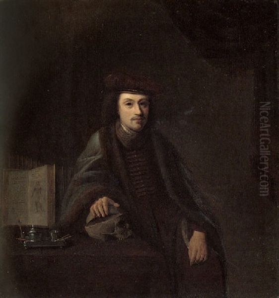 Portrait Of A Doctor In His Study - view 1
