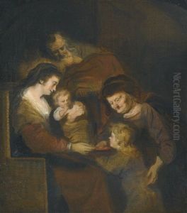 The Holy Family by Salomon Koninck
