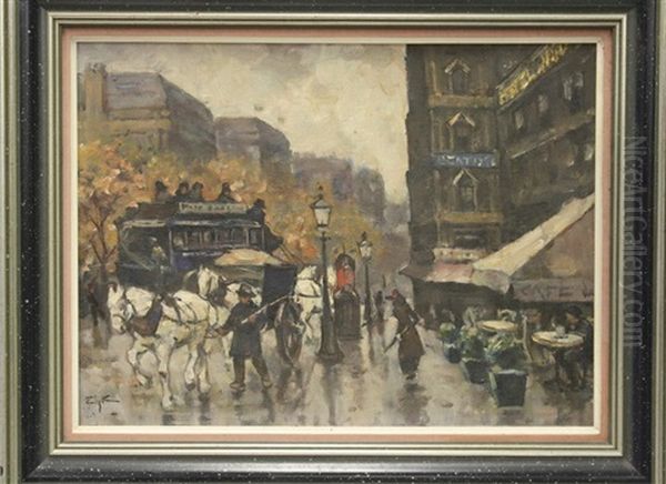 Parijsche Boulevard In November 1891 - view 1