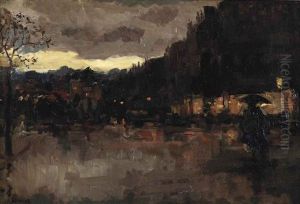 Town View By Night by Edzard Koning