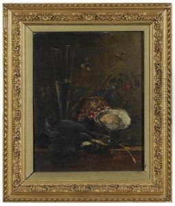 Still Life With Wine Glass by Elisabeth Johanna Koning