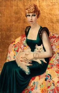 Portrait De Femme Au Chat, Xxxv by Micao Kono