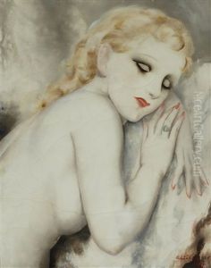 Portrait De Jeune Femme by Micao Kono
