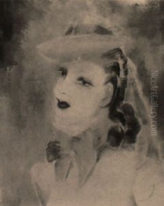 Femme Au Ruban Jaune by Micao Kono