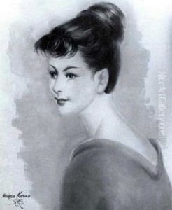 Portrait De Jeune Fille, 1960 by Micao Kono