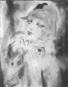 Portrait De Colombine, 1929 by Micao Kono