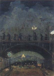 Blick Auf Montmartre by Rudolf Konopa