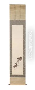 Two Kakejiku (vertical Hanging Scrolls) by Okoku Konoshima
