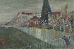 Konrad, Robert Blick Vom General Guisan Quai Auf Das Hotel Baur Au Lac Und Dessen Park