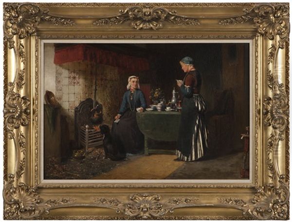 Figures In A Dutch Interior - view 1