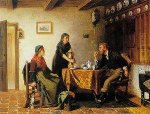 The Morning Coffee by Sipke (Cornelis) Kool