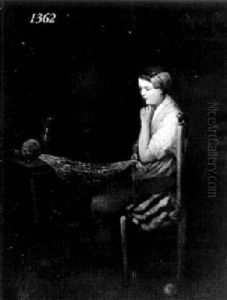 Girl Knitting