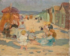 Sur La Plage (+ 2 Others; 3 Works) by Augustus Koopman