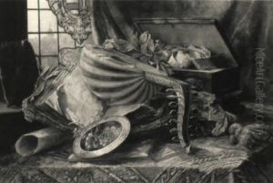 Stilleben Mit Laute by Olga Kopetzky