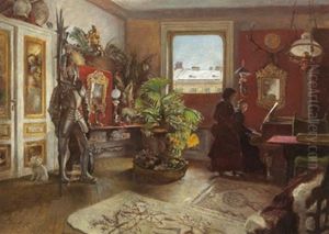 Interieur - Beim Klavierspiel