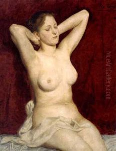 A Female Nude by Josef Koepf