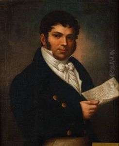 Portret Tomasza Le Brun by Jan Wincenty Kopff