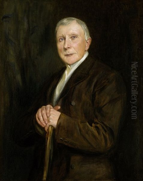 Bildnis Von John D. Rockefeller Im Dunklen Anzug Mit Stock - view 1