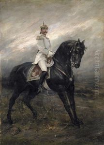 Kaiser Wilhelm Ii. Zu Pferd by Joszi Arpad Koppay