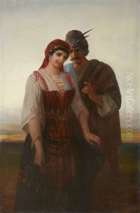 A Romany Couple by Theodor Koeppen