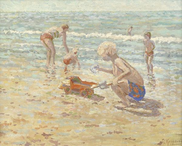 Spielende Kinder Am Strand - view 1