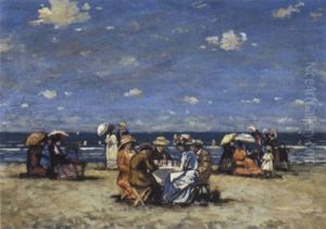 Strandgesellschaft by Cornelis Koppenol
