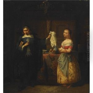Scene From The Play Tartuffe By Moliere