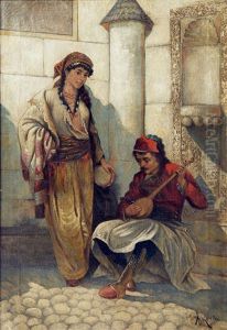 The Street Musicians by Aleksei Mikhailovich Korin