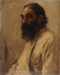 Portrait Of A Bearded Man by Aleksei Mikhailovich Korin