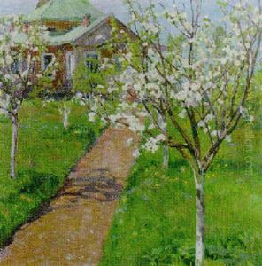 Springtime Blossom In The Dacha Garden