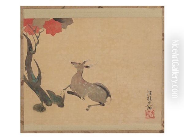 Maple And Deer - view 1