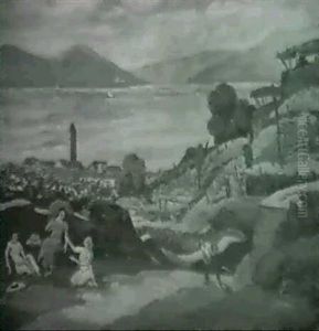 Sudliche Landschaft by Erwin Kormendi-Frim