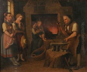 The Blacksmith's Shop. by Henry Bebie