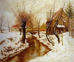 Winter In Oberensingen - Brucke Uber Die Aich Winter In Oberensingen - Brucke Uber Die Aich