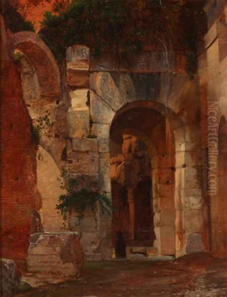 View From The Archways At The Colosseum - view 1