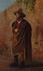 Portrait Of An Italian Gentleman With Hat by Peter Kornbeck