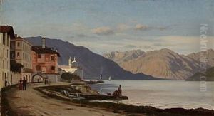 Coastal Scene From A Village In Northern Italy
