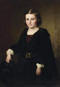 Portrat Des Hermann Von Grabow Im Alter Von Sieben Jahren by Friedrich Rudolf Albert Korneck