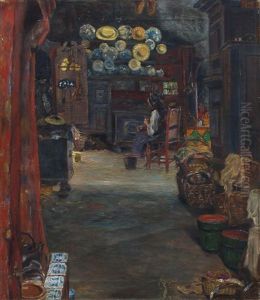 Vierlander Diele (kirchwarder) by Edmund Koerner