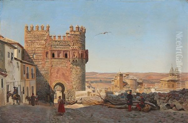 Spanish Village Scene - view 1