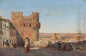 Spanish Village Scene