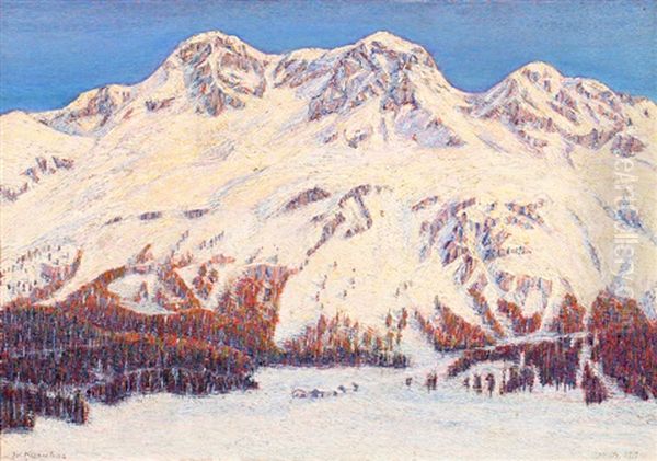 Winterliche Landschaft Bei St. Moritz - view 1