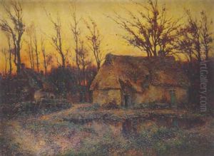 Les Maison En Foret Au Soleil Couchant Les Maison En Foret Au Soleil Couchant