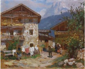 Caseggiati A Torradico (fiera Di Primiero) by Dulio Korompay