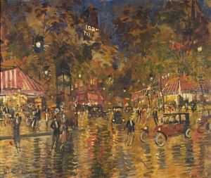 Cafe De Paris A Saint Germain by Alexei Konstantinovich Korovin